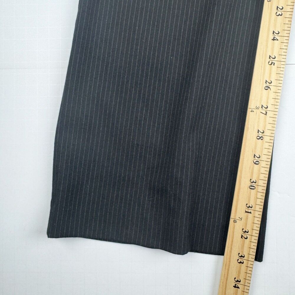 New York & Company Stretch Black Pinstripe Dress Pant Size 2 Tall - Picture 14 of 16